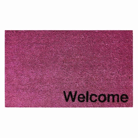 Calloway Mills Entrance Mat, Coir, Magenta, Black 106281729WELC